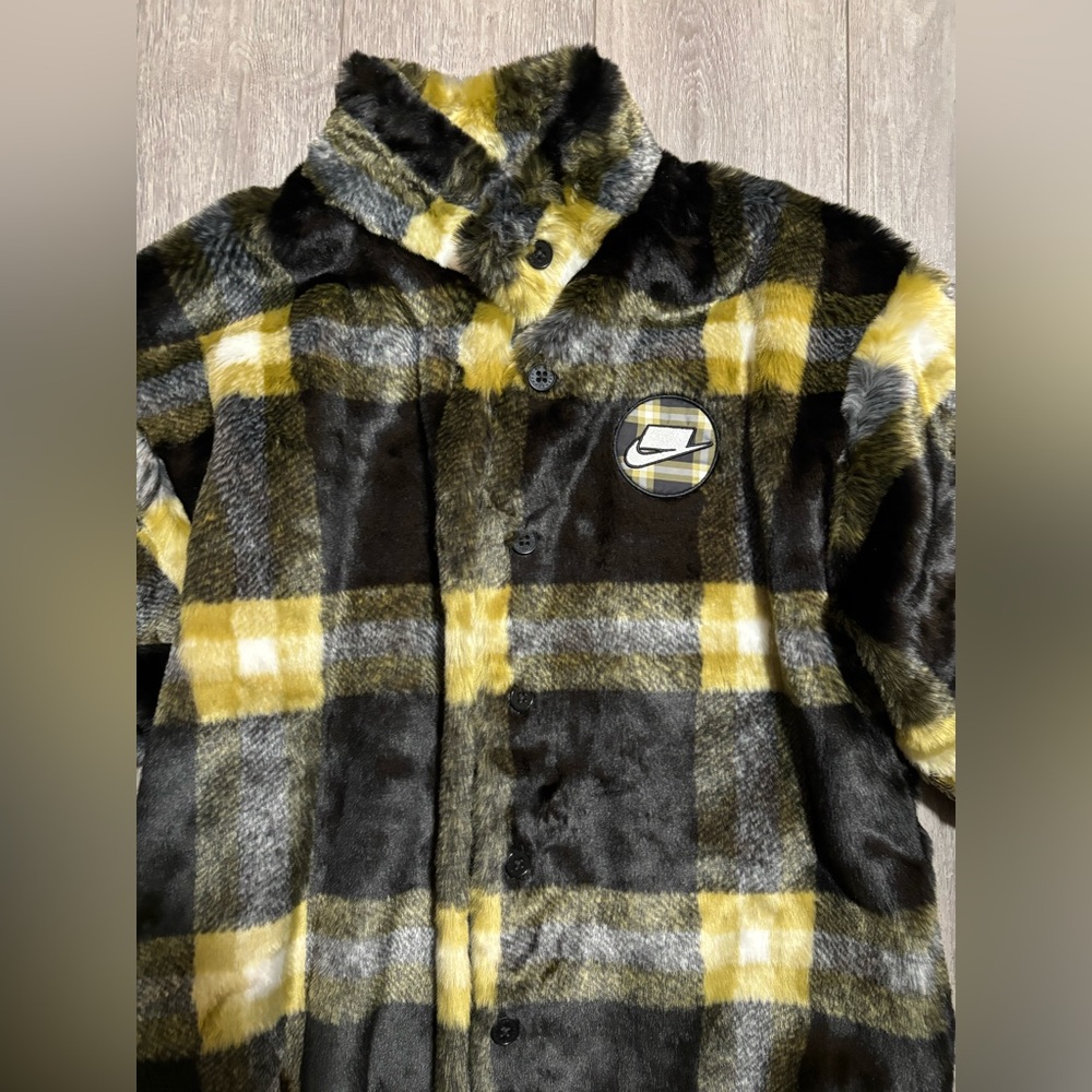 Nike Plaid Fuzzy Jacket